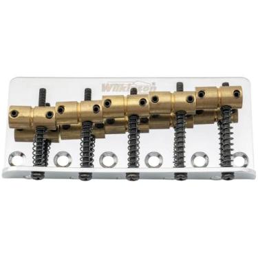 Imagem de Ponte Vintage Wilkinson Para Jazz Bass 5 Cordas Saddle em Latão Cromad