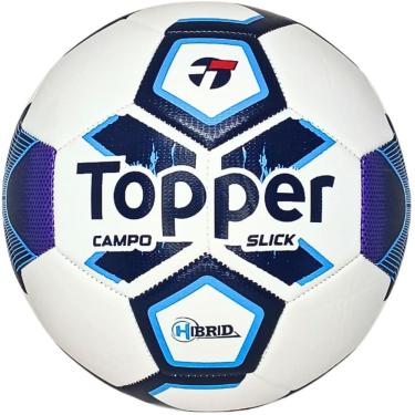 Imagem de Bola Futebol Campo Topper Slick Hybrid Oficial