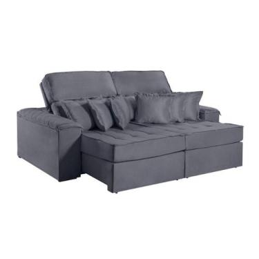 Imagem de Sofa Martins M-188 02 Md.90 Com Almofadas - V-211 Grafite - MARTINS ES
