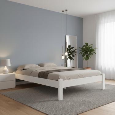 Imagem de Cama Turca Queen Reforçada Em Madeira Maciça Repleta