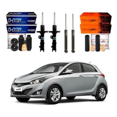 Imagem de Kit Amortecedor Dianteiro Traseiro Hb20 1.0 1.6 2012 A 2015 - Cofap