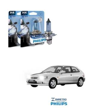 Imagem de Lâmpadas Farol Honda Civic Philips H4 BlueVision