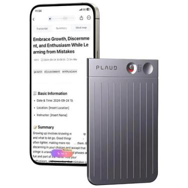 Imagem de Plaud Note Gravador De Voz 64GB Inteligente Portátil Com Ia Transcriçõ