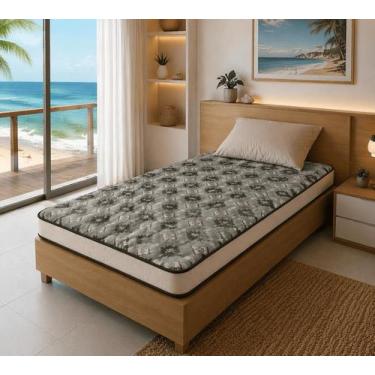 Imagem de Colchão Solteiro D33 Firme 88x188x14cm Espuma Alta Densidade Conforto 