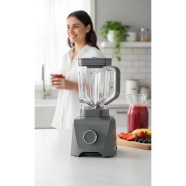 Imagem de Liquidificador Potente 1100W 3.2L 12 Velocidades Cinza - Congratulatio