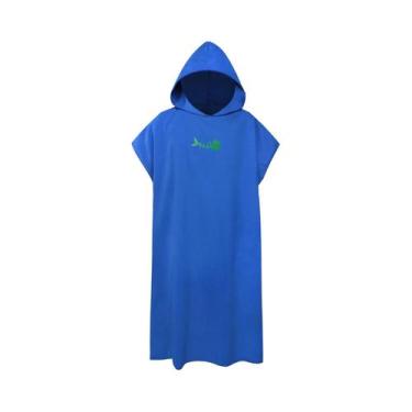 Imagem de Poncho De Surf Adulto Em Microfibra Com Capuz, Toalha De Troca, Manta 