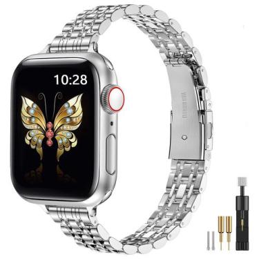 Imagem de Pulseira Apple Watch MioHHR Slim Metal 42 mm/41 mm/40 mm/38 mm