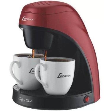 Imagem de Cafeteira eletrica 450w c/2 xicaras porcelana lenoxx - red 220v, 220V
