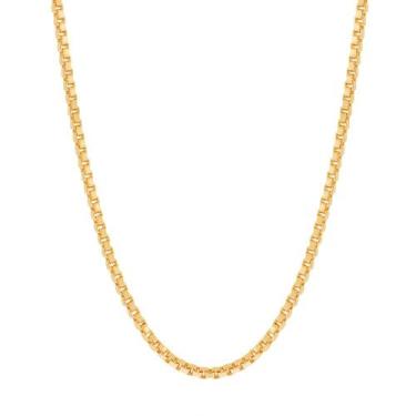 Imagem de Cordão folheado a ouro fio veneziana  531311 Rommanel, Dourado, 50
