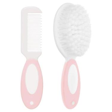 Imagem de Kit Cuidados Buba Escova e Pente Cerdas Macias Para Bebê