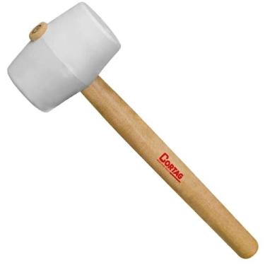 Imagem de Martelo de borracha branco com diâmetro 50mm - 60616 - cortag, Único