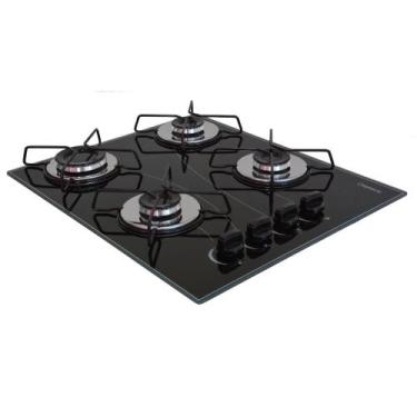 Imagem de Cooktop 4 Bocas Premium Ultra Chama - Preto - Chamalar