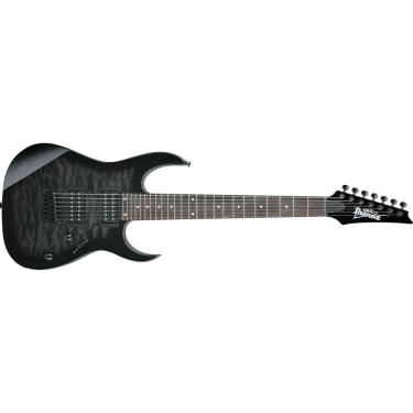 Imagem de Guitarra 7 Cordas GRG7221QA-TKS Transparent Black Sunburst com Captação Infinity Ibanez