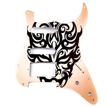 Imagem de Escudo para Guitarra Spirit 110-MT Estilo Stratocaster HSS 11 Furos 2,3mm Máscara Tribal