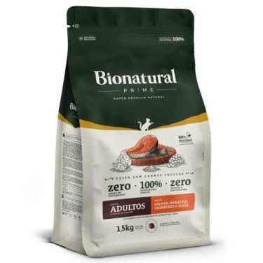 Imagem de Ração Bionatural Prime Para Gatos Adultos Salmão 1,5 kg - MANFRIM