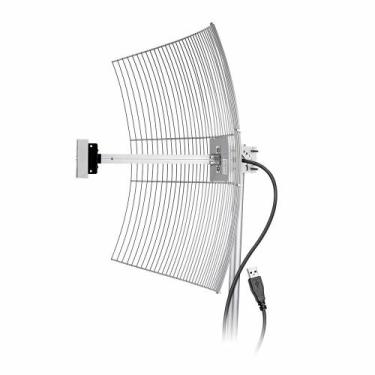 Imagem de Antena Usb Parabólica De Grade Aquário Usb-2510 2.4ghz 25 Dbi E Cabo 1