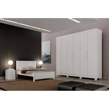 Imagem de Dormitorio Casal 4 Pçs 6 Portas Completo Aspen - Arbo Design