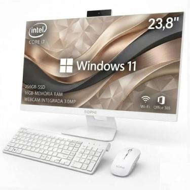 Imagem de Computador All in One Intel Core I7 Ssd 256gb 16Gb Ram Tela 23,8 Pol F