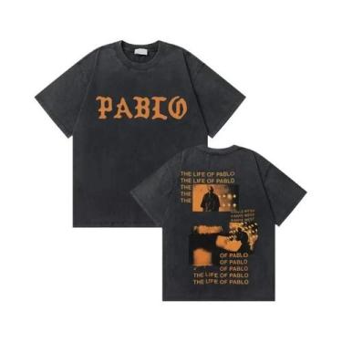 Imagem de Camiseta Masculina Oversized Vintage Kanye West Com Estampa De Urso Gr