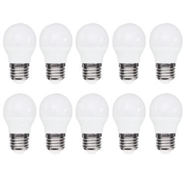 Imagem de Kit 10 Lâmpadas Led Bolinha 3W 6000K (Branco Frio)