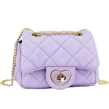 Imagem de mibasies Bolsa infantil presente para meninas pequenas bolsas transversais presentes, A2 Roxo, Small, Pequeno