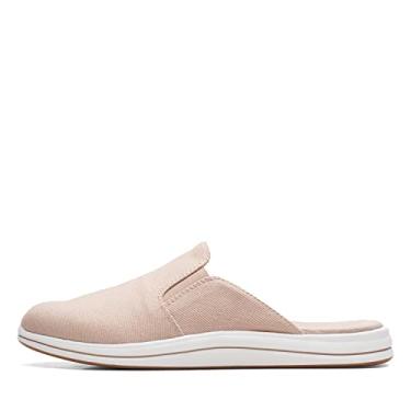 Imagem de Clarks Breeze Shore Mule feminino, Lona cinza-acastanhado, 42