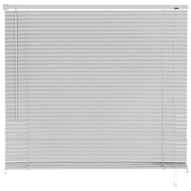 Imagem de Atlas - Persiana Horizontal de PVC e Lâmina de 25mm, Tamanho 100 x 160 cm, Cor Cinza