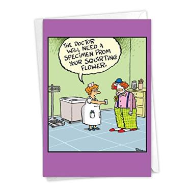 Imagem de NobleWorks, Palhaço Espécime – Cartão comemorativo hilário Get Well com envelope – C3641GWG