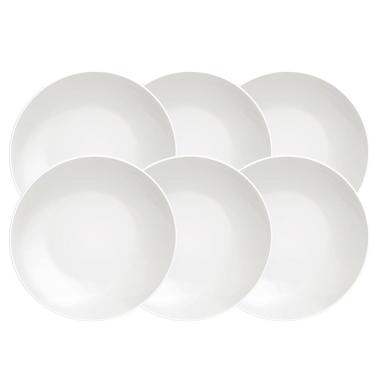 Imagem de Conjunto com 6 Pratos Fundos Tramontina Sophia em Porcelana 22 cm - Branco