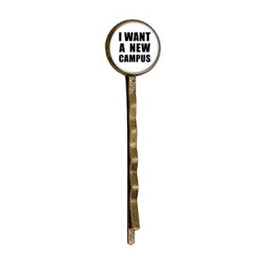Imagem de I Want A New Campus Art Deco Gift Fashion Retro Metal Hair Bobby Pin Headwear