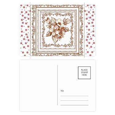 Imagem de Moldura de flor de arte barroca padrão moderno Natal flor celebração cartão postal cartão de bênção