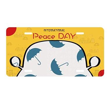 Imagem de DIYthinker Blue Umbrella Weather Rain Cloud Placa de carro Decoração de carro Dia da Paz