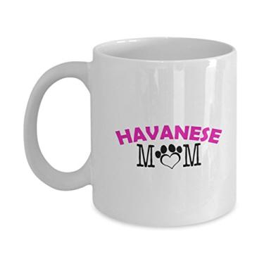 Imagem de Caneca divertida para casal Havanês – pai Havanês – mãe Havanesa – presentes para amantes de Havanês – ideia única de presentes de cerâmica (Mom)