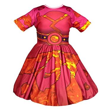 Imagem de Fantasia Lavagirl Infantil Vestido P 2-4