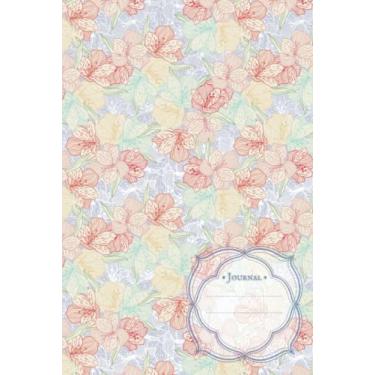 Imagem de 6x9 Blank Lined Journal: Vintage Floral Hardcover Journal Diary for Note Taking - Journaling - Personal Memoir