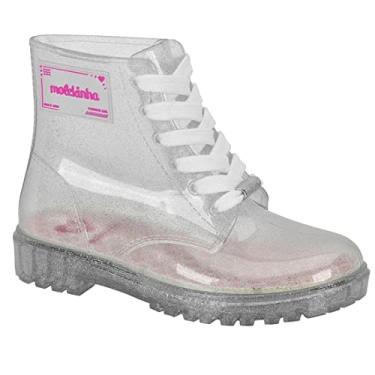 Imagem de Bota Infantil Molekinha Cristal Glitter Transparente - 29