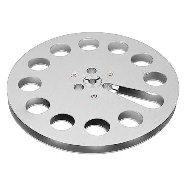 Imagem de Carretel de Fita Vazio de 1/4 de 7 Polegadas, Carretel de Fita de Gravação, Baixo Ruído, Resistência Flexível, 11 Furos, Peça de Máquina, Liga de Alumínio para Toca-fitas de Rolo