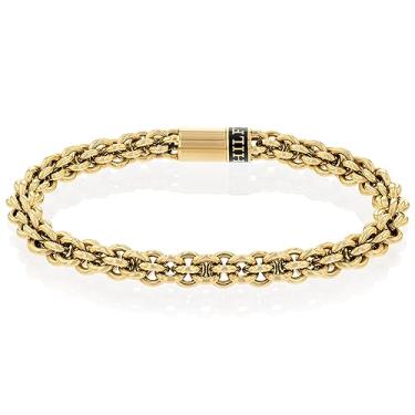 Imagem de Tommy Hilfiger Pulseira de corrente masculina, Large, Aço inoxidável, Sem Pedra Preciosa