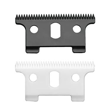 Imagem de VRMETA Cortador de cabelo profissional de substituição com lâminas de cerâmica ajustáveis com precisão para aparadores Andis modelo GTO, GTX, GO, SL, SLS