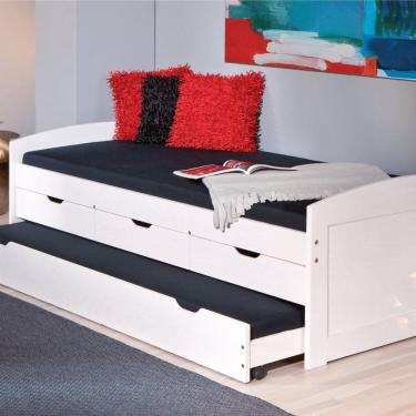 Imagem de Bicama Ulli 90 Cm X 190 Cm Madeira Maciça Branco