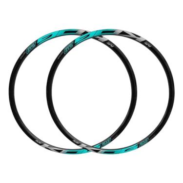 Imagem de Par Roda Aro 29 KOG BIKES Parede Dupla Cubo Rosca Disco Raios Inox,Preto Azul
