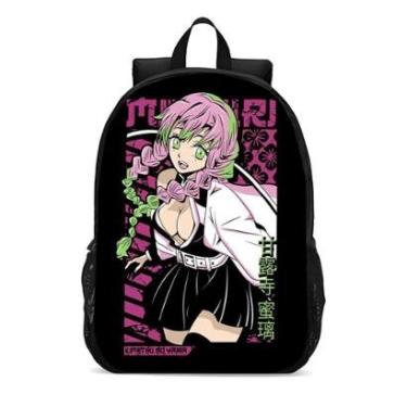 Imagem de MOCHILA ESCOLA INFANTIL JUVENIL ANIME DEMON SLAYER MENINAS-Unissex