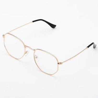 Imagem de Armação Óculos de Grau Feminina Metal / Hexagonal- Óculos Sunrise-Feminino