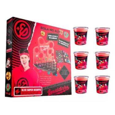 Imagem de Lojas Q2 Enaldinho Kit Jogo Bola No Alvo Com 6 Slimes Gelástica Vermelha