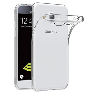 Imagem de Capa para Samsung Galaxy J3 2015 / Galaxy J3 2016 (5,0 polegadas) MaiJin Capa Traseira Transparente de Gel de Borracha TPU Macio