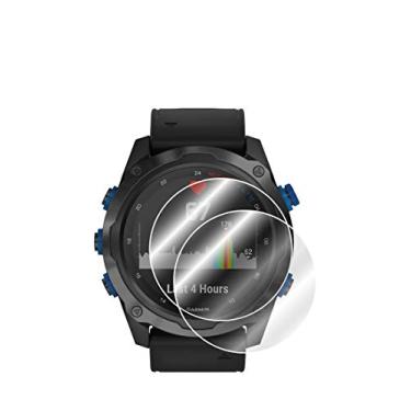 Imagem de IPG Película protetora de tela para Smartwatch Garmin Descent Mk2 Mk2i (2 unidades), película transparente invisível Ultra HD com proteção antirriscos - suave/autorreparação/sem bolhas