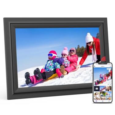 Imagem de Porta-retrato digital SAMMIX WiFi de 10,1 polegadas, tela sensível ao toque IPS, 16 GB, mesa e parede, compartilhe fotos e vídeos com o aplicativo Uhale, presentes de aniversário para mães e mulheres