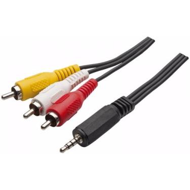 Imagem de Cabo p2 4c + 3rca macho niquelado 1,8m max-30857-44 - MAXX