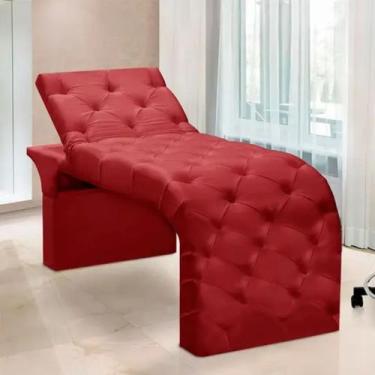 Imagem de Maca Estofada Estética Cílios Regulável Spa Suede Maitê - Tatite Decor