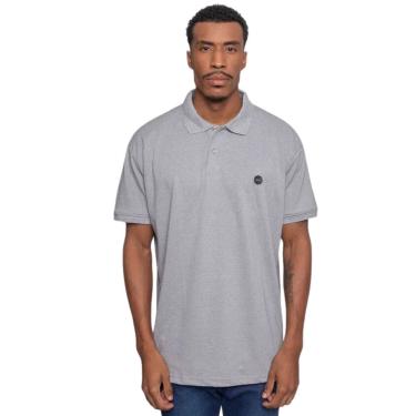 Imagem de Camisa Polo Plus Size Masculina Fatal Piquet Cinza 29547